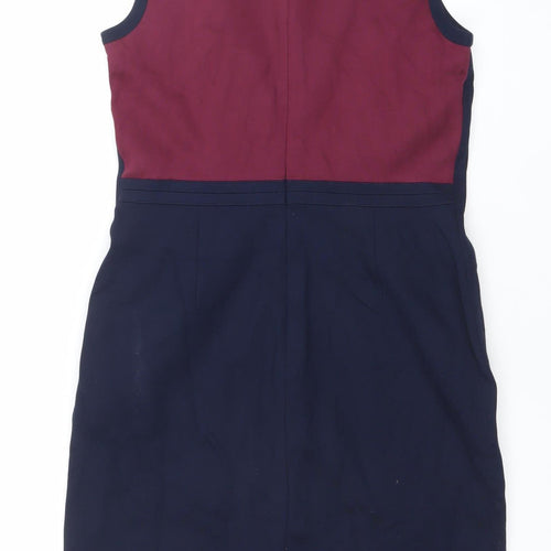 Lands' End Women's Multicoloured Size 14 Sleeveless Shift Dress