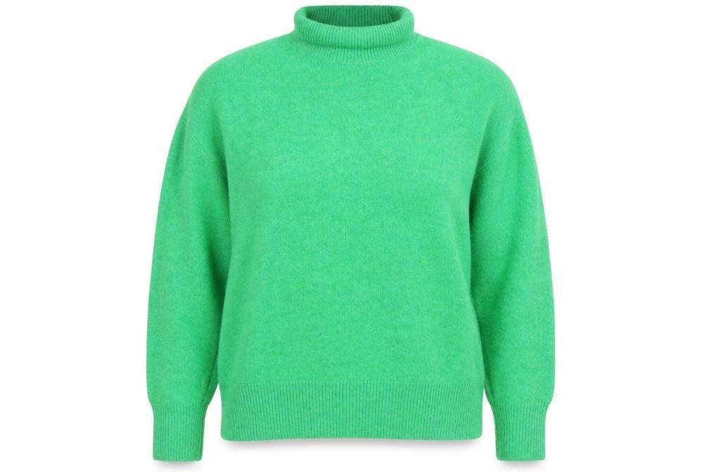 ZARA Women’s Green High Neck Knit Jumper Size 12