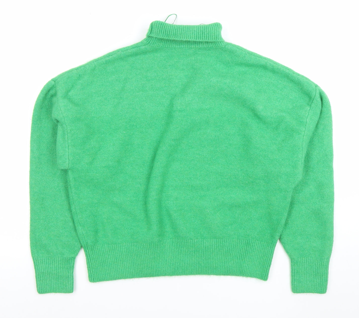 ZARA Women’s Green High Neck Knit Jumper Size 12
