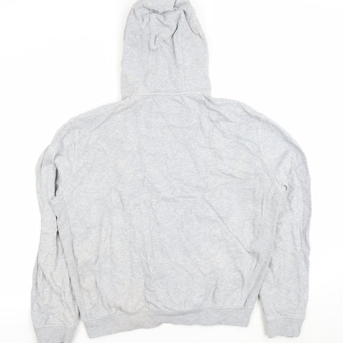 Crew Clothing Company Mens Grey Hoodie L Pullover Cotton Logo