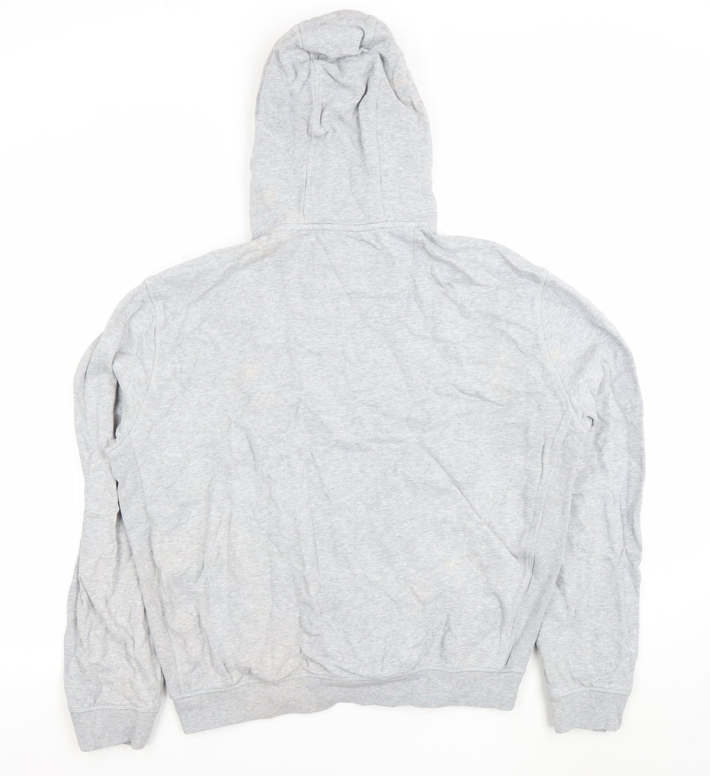 Crew Clothing Company Mens Grey Hoodie L Pullover Cotton Logo