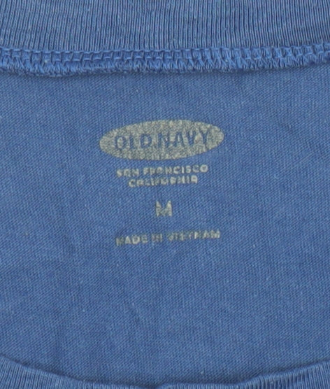 Old Navy Men’s Blue Funny Graphic Print T-Shirt Size M