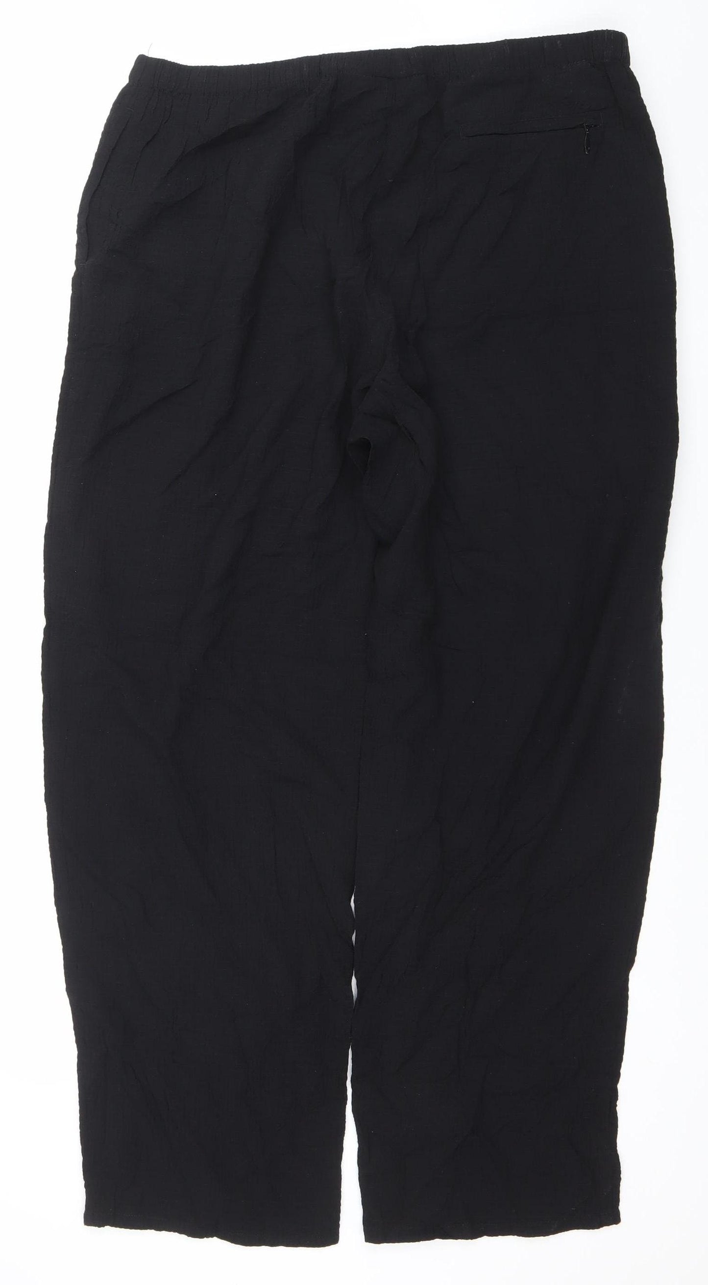Orvis Women’s Black Lightweight Elastic Waist Trousers Size L