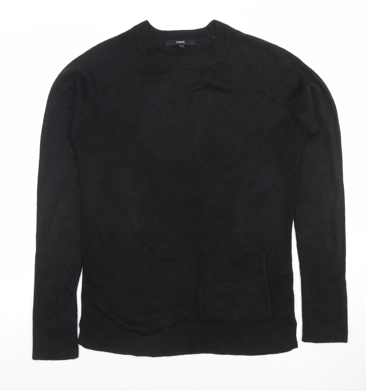 Next Men’s Black XS Crew Neck Long Sleeve Pullover Jumper