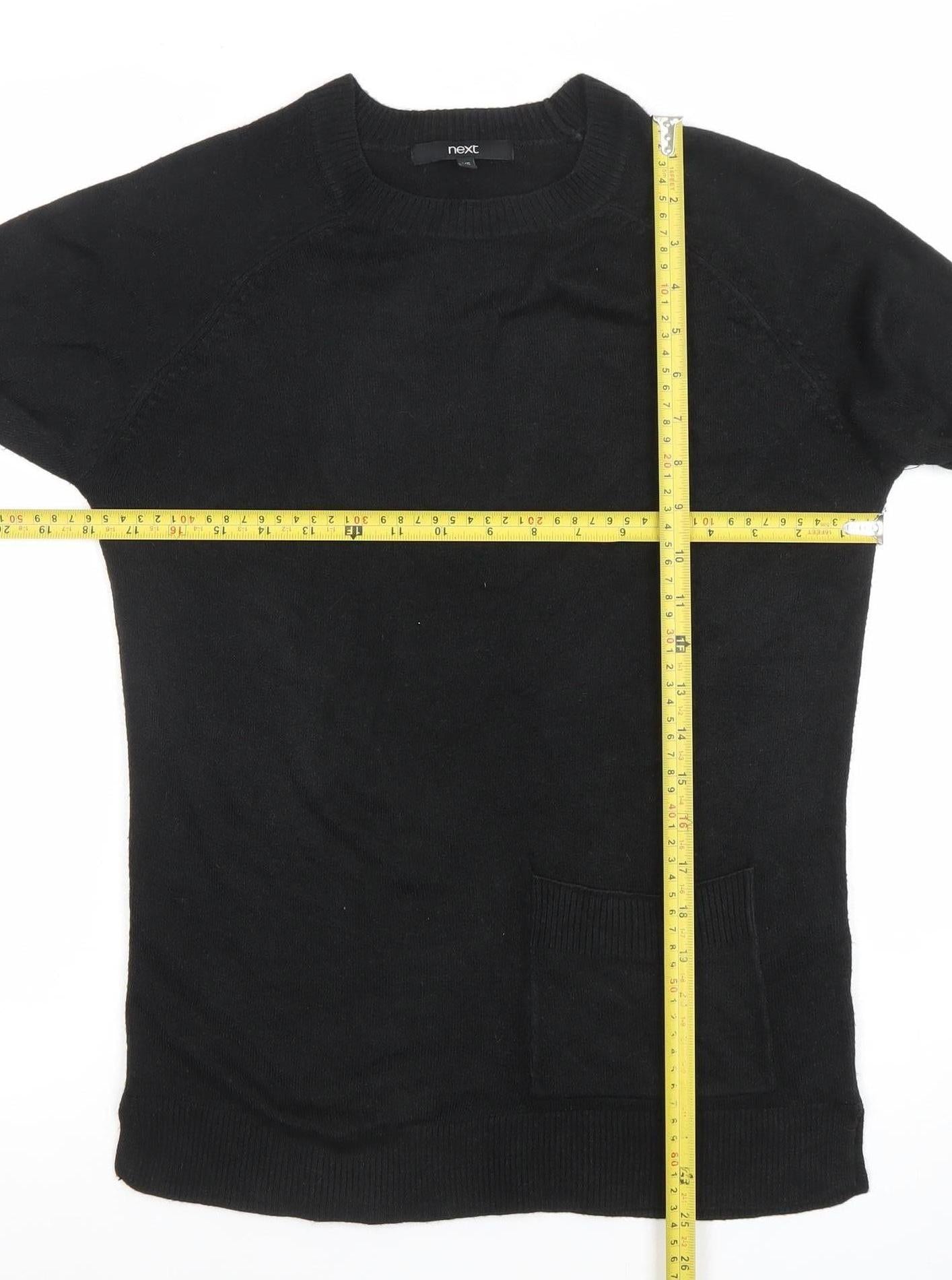 Next Men’s Black XS Crew Neck Long Sleeve Pullover Jumper