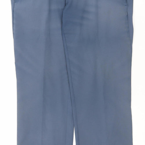 Adidas Men's Blue Chino Trousers 34x30 Regular Fit Lightweight