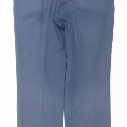 Adidas Men's Blue Chino Trousers 34x30 Regular Fit Lightweight