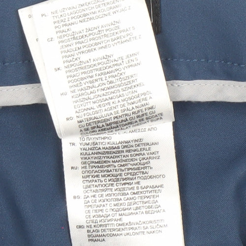 Adidas Men's Blue Chino Trousers 34x30 Regular Fit Lightweight
