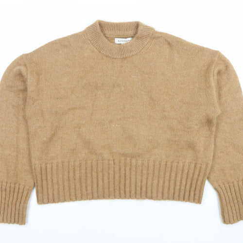 Marks and Spencer Women’s Beige Cashmere Crew Neck Jumper Size 12