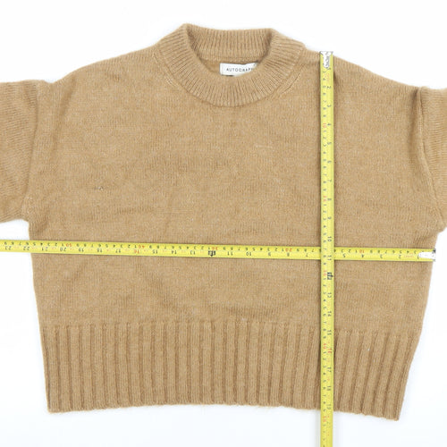 Marks and Spencer Women’s Beige Cashmere Crew Neck Jumper Size 12