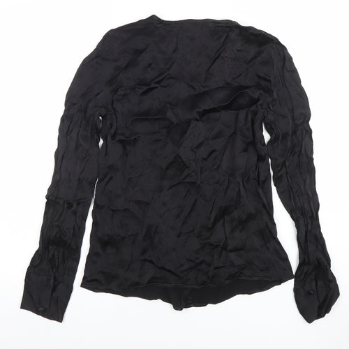 Vero Moda Women's Black Wrap Blouse XS Long Sleeve Viscose