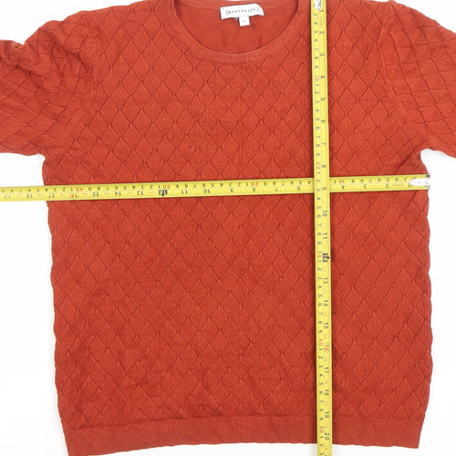 Warehouse Women Brown Size 12 Crew Neck Long Sleeve Pullover Jumper