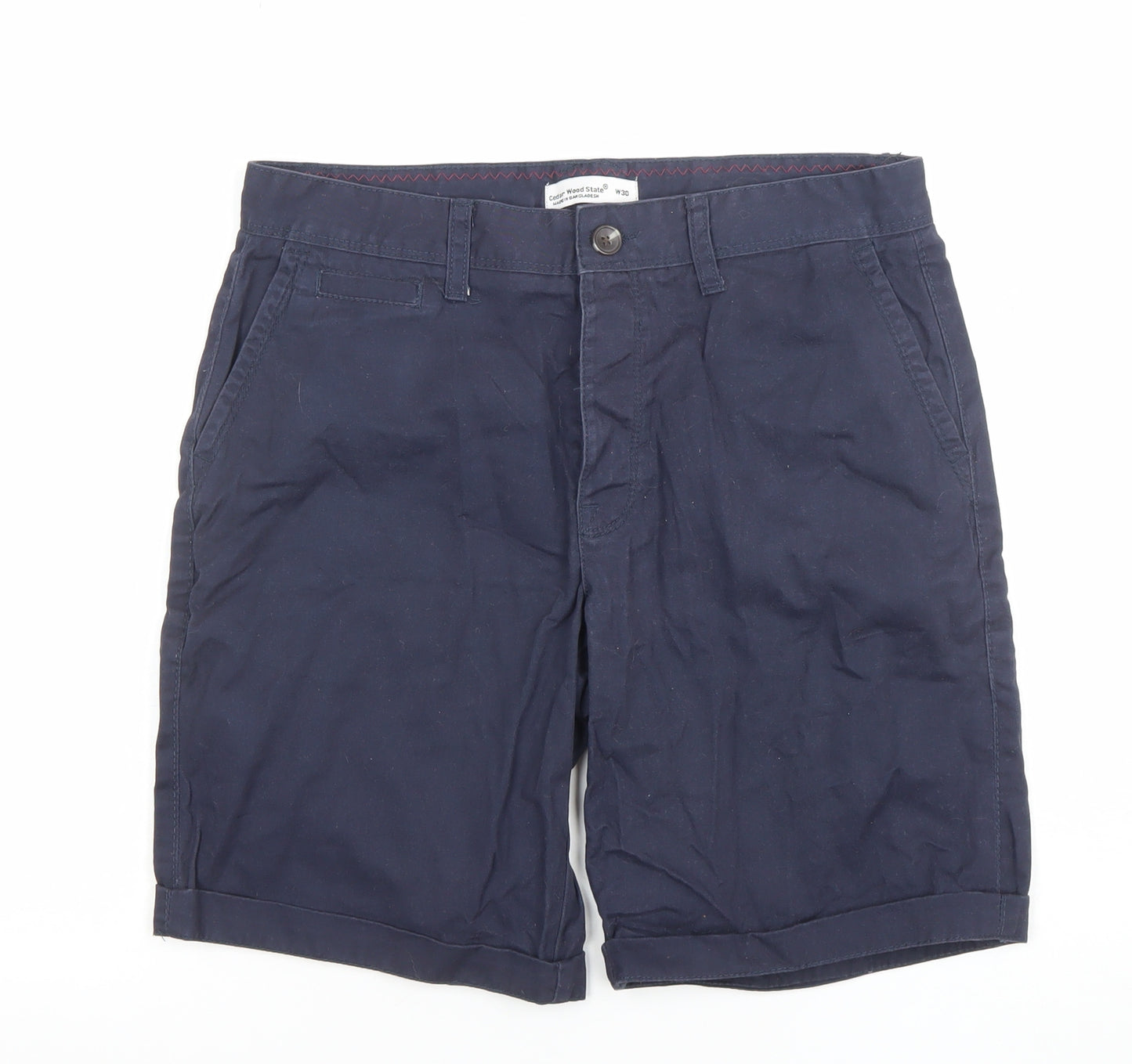 Cedar Wood State Men’s Blue Chino Shorts Size W30 Regular Fit