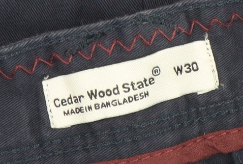 Cedar Wood State Men’s Blue Chino Shorts Size W30 Regular Fit