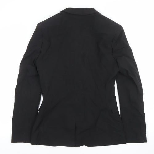 ASOS Women Black Regular Fit Suit Jacket Size UK 10 Classic Blazer