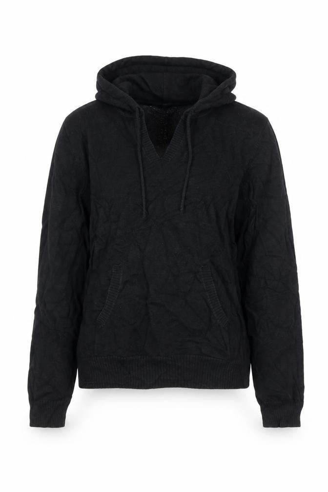 GAP Women Black Large Pullover Hoodie 100% Cotton Casual Sweatshirt