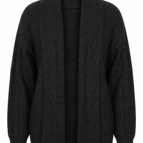 River Island Women’s Black Knit Open Cardigan Size L