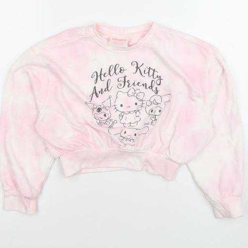Primark Girls Pink Hello Kitty Pullover Sweatshirt 7-8 Years