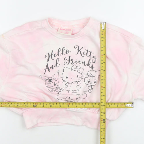 Primark Girls Pink Hello Kitty Pullover Sweatshirt 7-8 Years