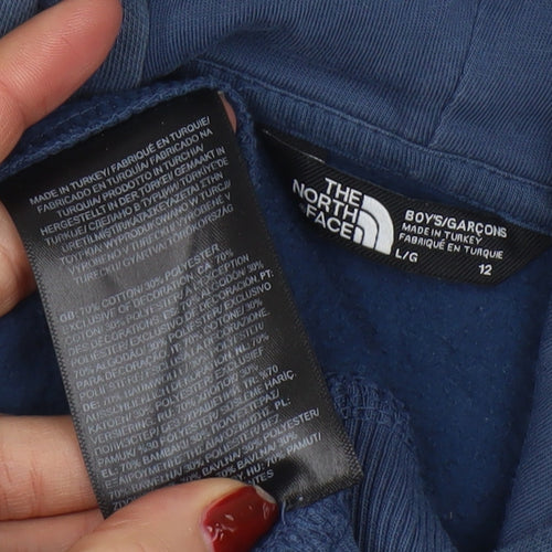 The North Face Boys Blue Pullover Hoodie Size 12 Years