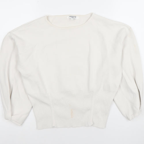 Sweewe Paris Women’s Ivory Knit Long Sleeve Blouse M
