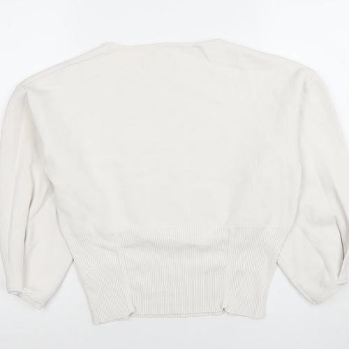 Sweewe Paris Women’s Ivory Knit Long Sleeve Blouse M