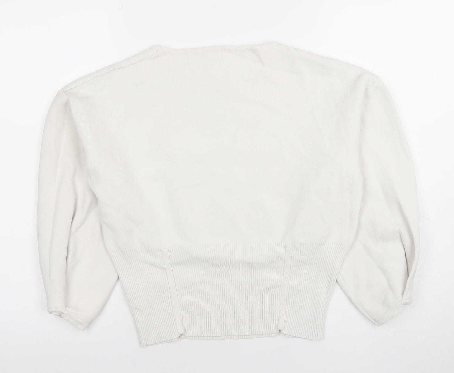 Sweewe Paris Women’s Ivory Knit Long Sleeve Blouse M