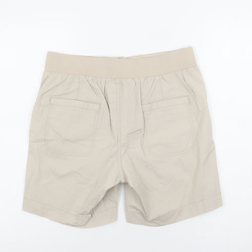 Dunnes Women Beige Chino Shorts Size 10 Regular Cotton Stretch