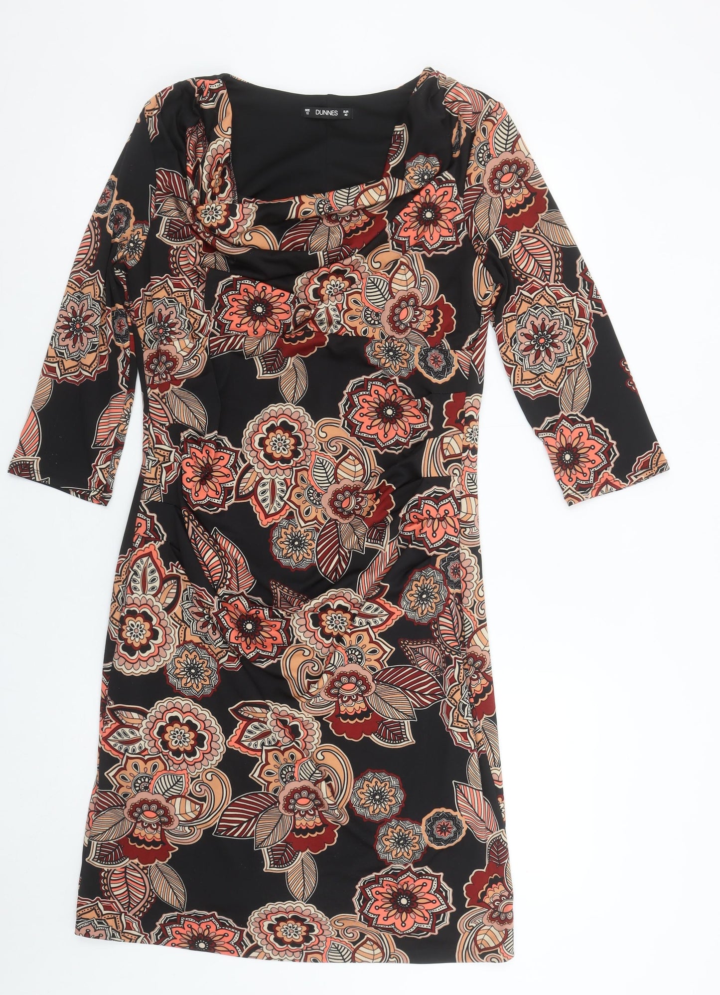Dunnes Women’s Multicoloured Floral Sheath Dress Size 12