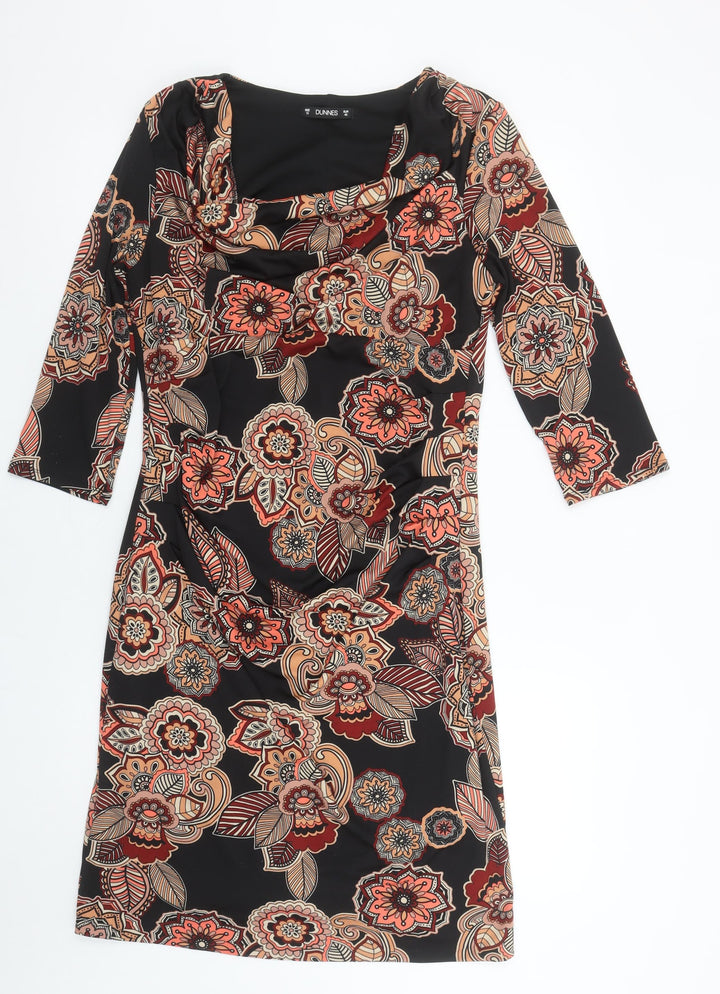Dunnes Women’s Multicoloured Floral Sheath Dress Size 12