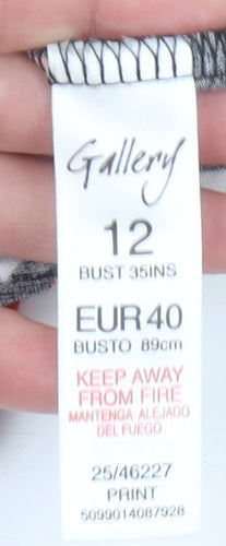 Gallery Women’s Multicoloured Bodycon Knee Length Dress Size 12
