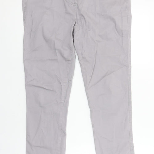 Next Womens Grey Skinny Twill Stretch Trousers Size 12