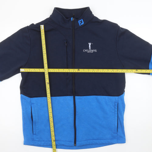 FootJoy Men's Blue Full Zip Athletic Fit Golf Sweatshirt XL