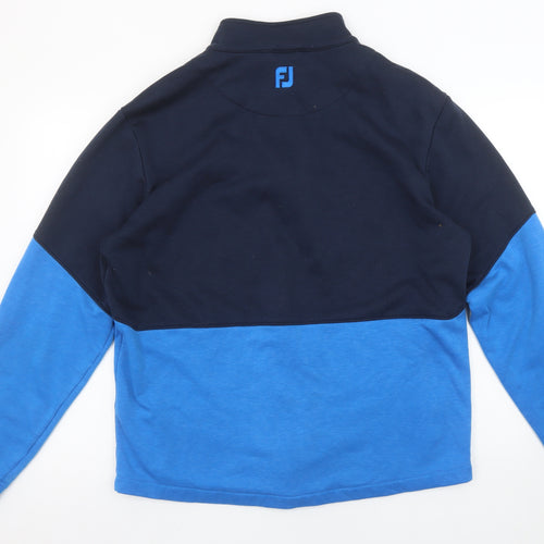 FootJoy Men's Blue Full Zip Athletic Fit Golf Sweatshirt XL