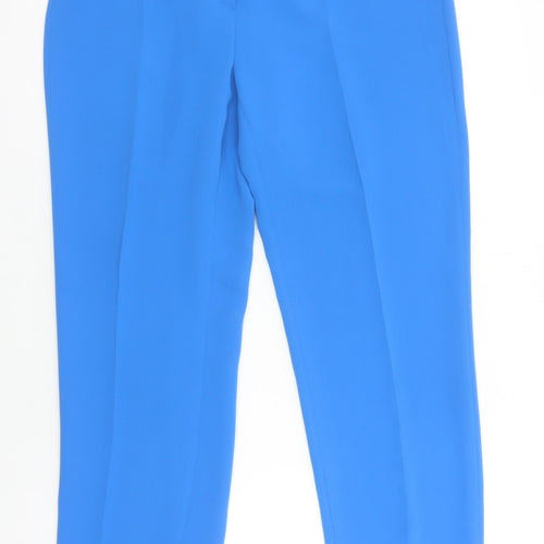 Christina Felix Women's Blue Cropped Trousers Size 14