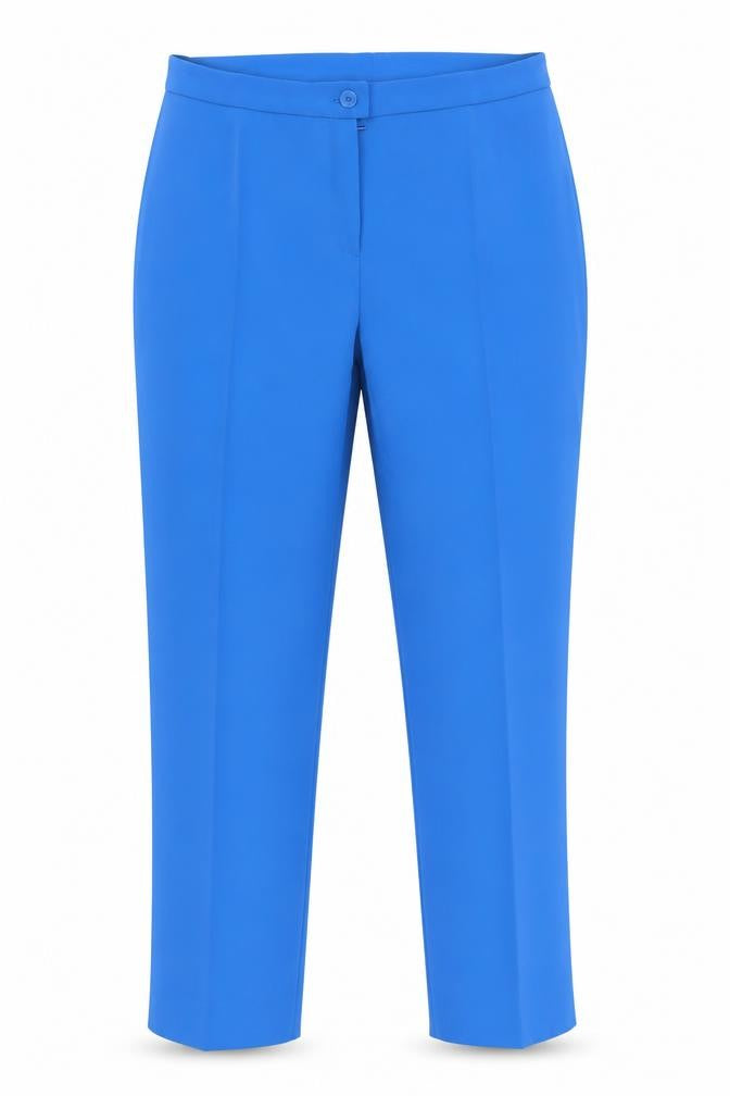 Christina Felix Women's Blue Cropped Trousers Size 14