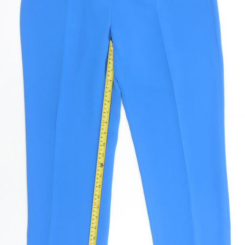 Christina Felix Women's Blue Cropped Trousers Size 14