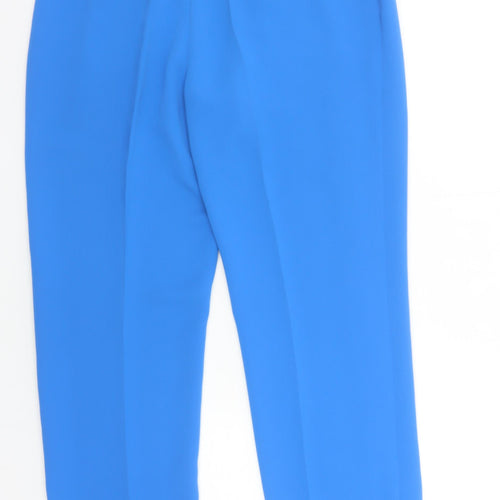 Christina Felix Women's Blue Cropped Trousers Size 14