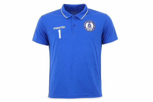 Macron Men Blue Ashford Football Club Polo Shirt Size M