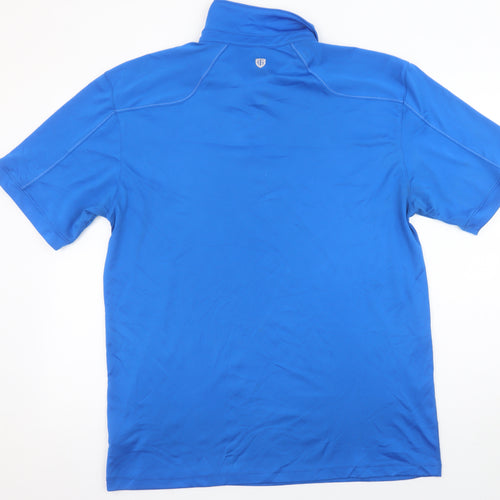 Island Green Men’s Blue 2XL Golf Polo Shirt Quick Dry Polyester