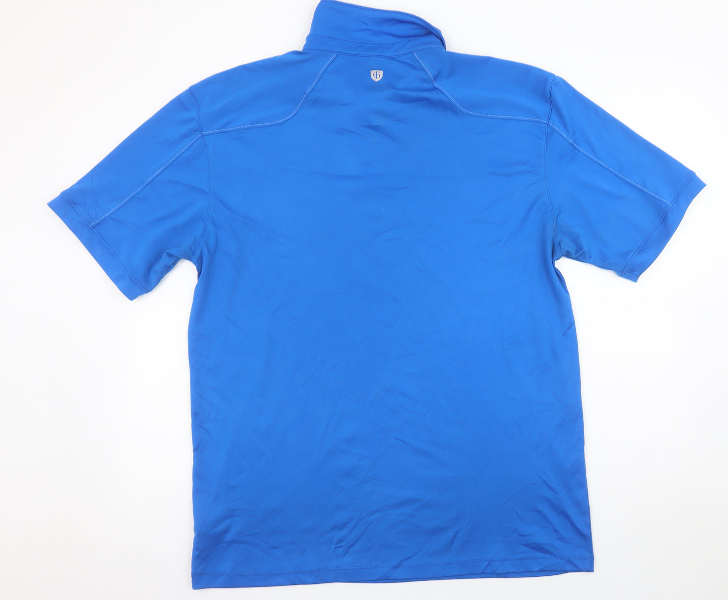 Island Green Men’s Blue 2XL Golf Polo Shirt Quick Dry Polyester