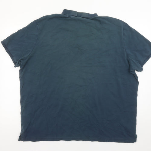 Ralph Lauren Men's Blue 2XL Classic Fit Cotton Polo Shirt