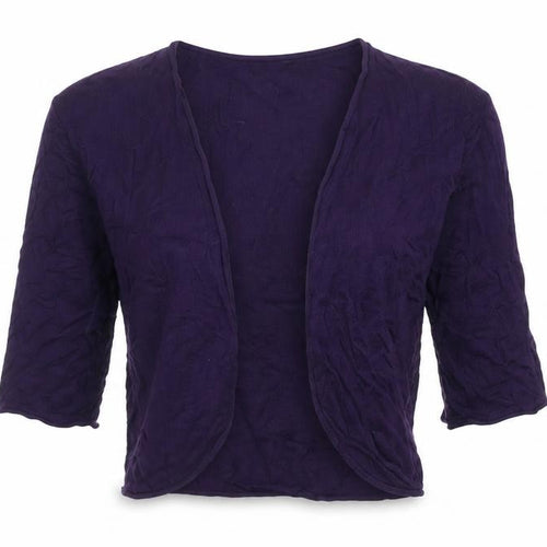 Kaliko Petite Purple 3/4 Sleeve Open Cardigan Size 10