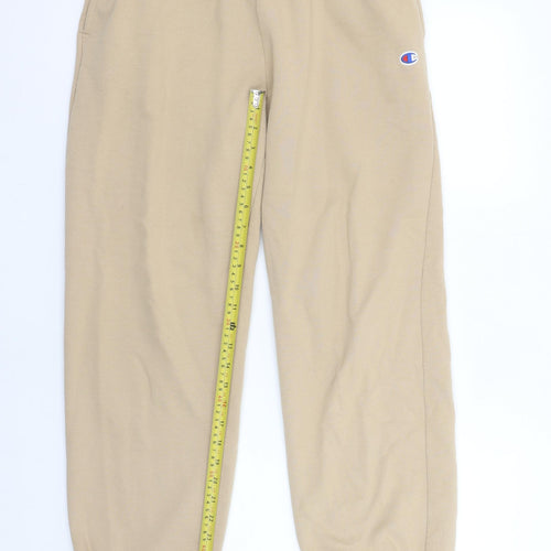 Champion Womens Beige Sweatpants M Elastic Waist Fleece Joggers
