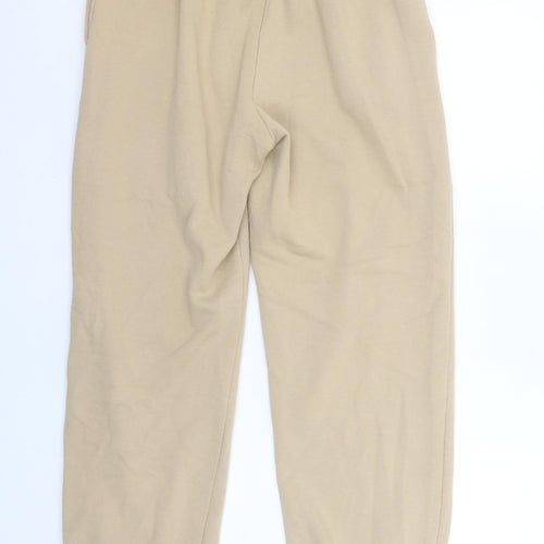 Champion Womens Beige Sweatpants M Elastic Waist Fleece Joggers