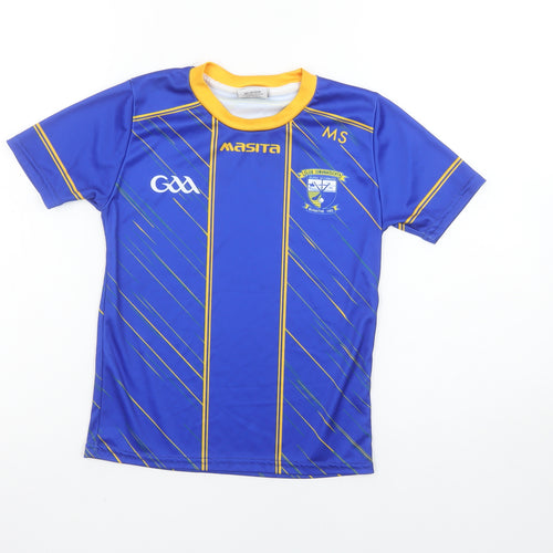 Masita Boys Blue 7-8 Years Sports Jersey T-Shirt Quick Dry Top