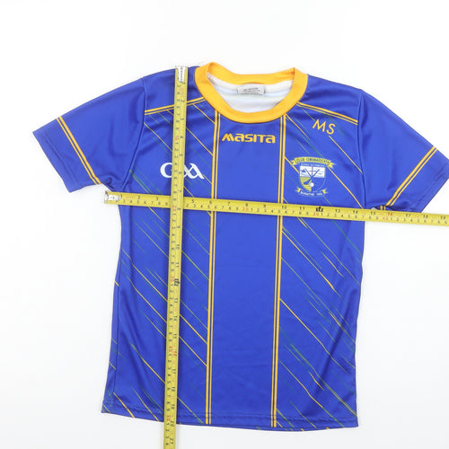 Masita Boys Blue 7-8 Years Sports Jersey T-Shirt Quick Dry Top