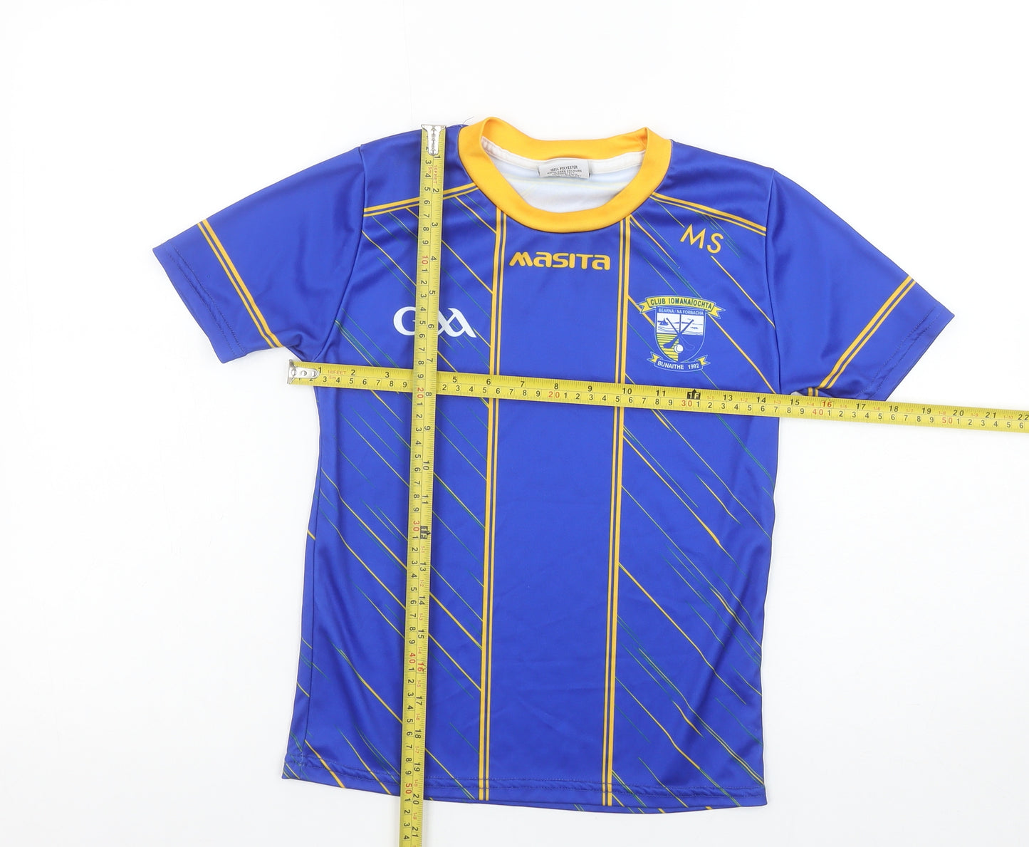 Masita Boys Blue 7-8 Years Sports Jersey T-Shirt Quick Dry Top