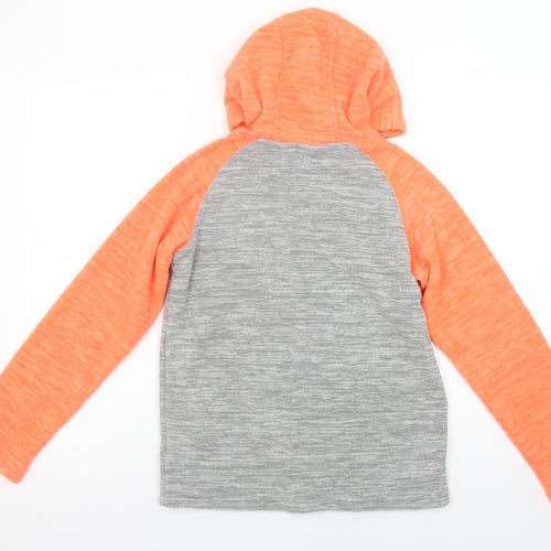 Mountain Warehouse Girls Grey & Orange Hooded Full Zip Jacket 11-12 Years