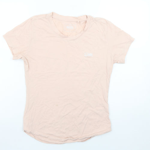 Diesel Womens Beige Basic Cotton Short Sleeve T-Shirt M